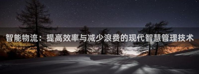 豪门国际app能退款吗：智能物流：提